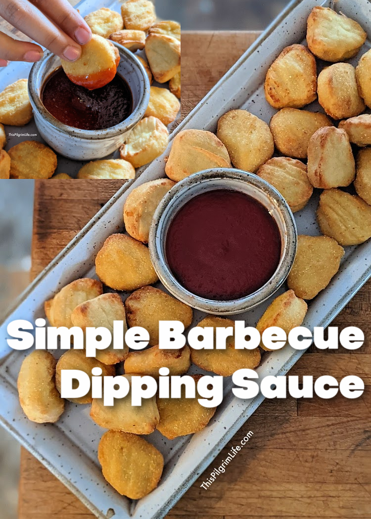 This barbecue dipping sauce is so easy to make with just a handful of common kitchen ingredients! It's perfect to serve with chicken nuggets, pigs in a blanket, meatballs, and more! 