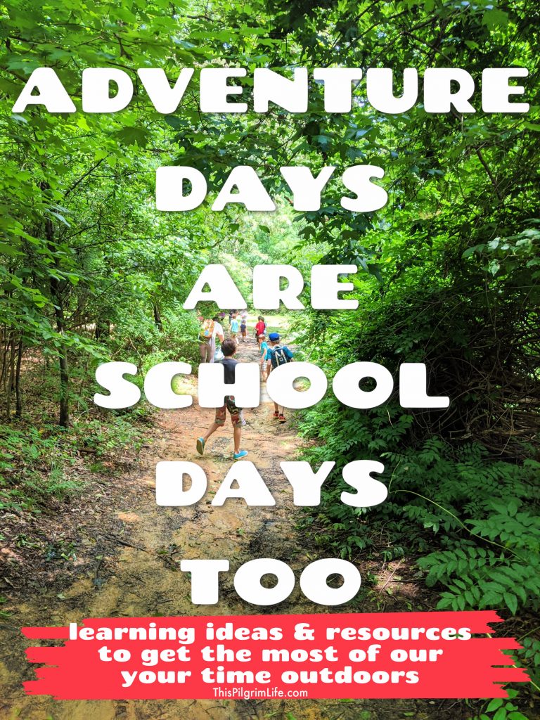 Days spent as "adventure days" are school days too-- here are dozens of ideas and resources to help maximize your time learning outdoors. 