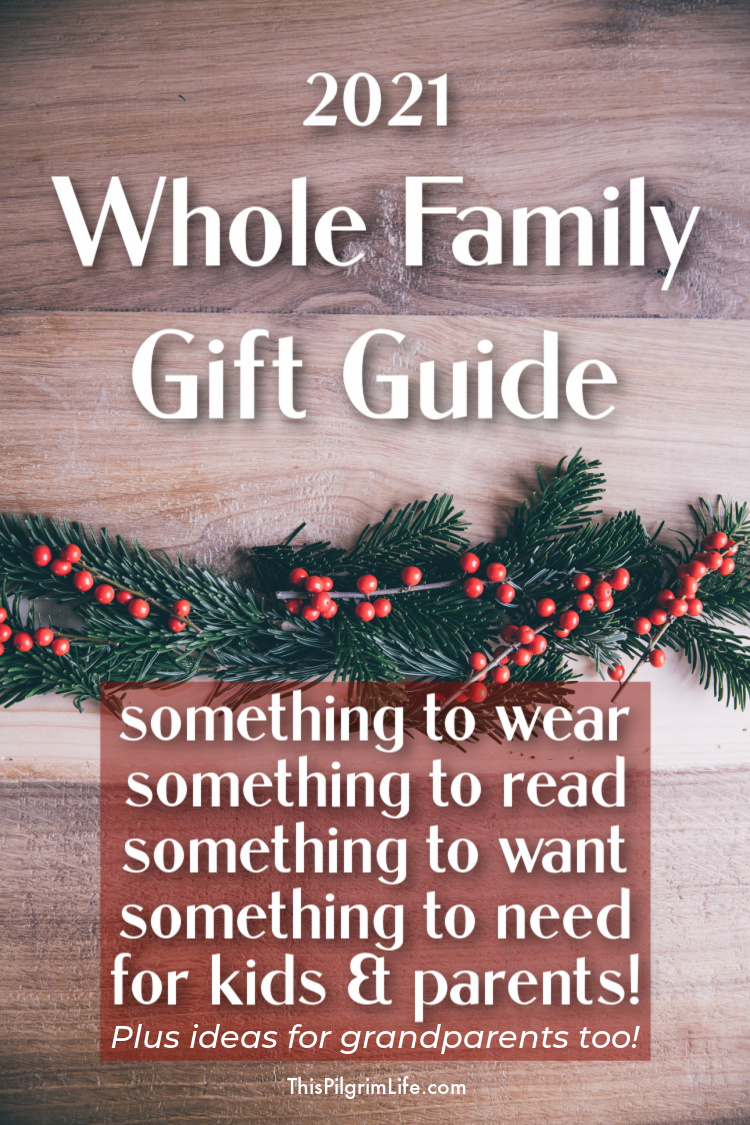 This is an epic family gift guide! Find something to wear, something to read, something to want, and something to need for everyone!