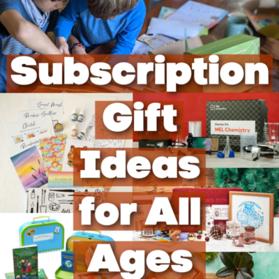 These subscription gift ideas are great for last-minute gifts, experience gifts, and as the gifts that keep on giving all year! Check out these ideas for monthly boxes and magazines for kids and adults! 