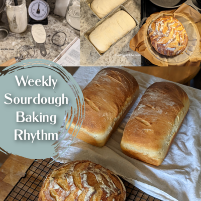I put off learning sourdough baking for a long time because I thought it would take over my life and require more time than I had to give. But I’ve found a way to have plenty of fresh bread each week, without too much fuss.
