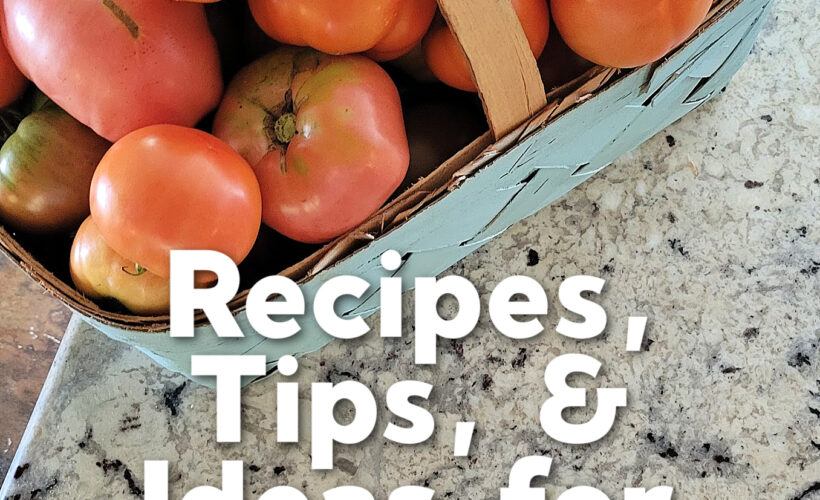 Our tomato plants go crazy every summer! Summer tomatoes are one of our most favorite foods, so we work hard to enjoy them fresh in the summer, as well as preserving them for the rest of the year. Check out this list of recipes and ideas, as well as a free printable freezer inventory chart to keep track of all the food you're filling your freezer with right now! 