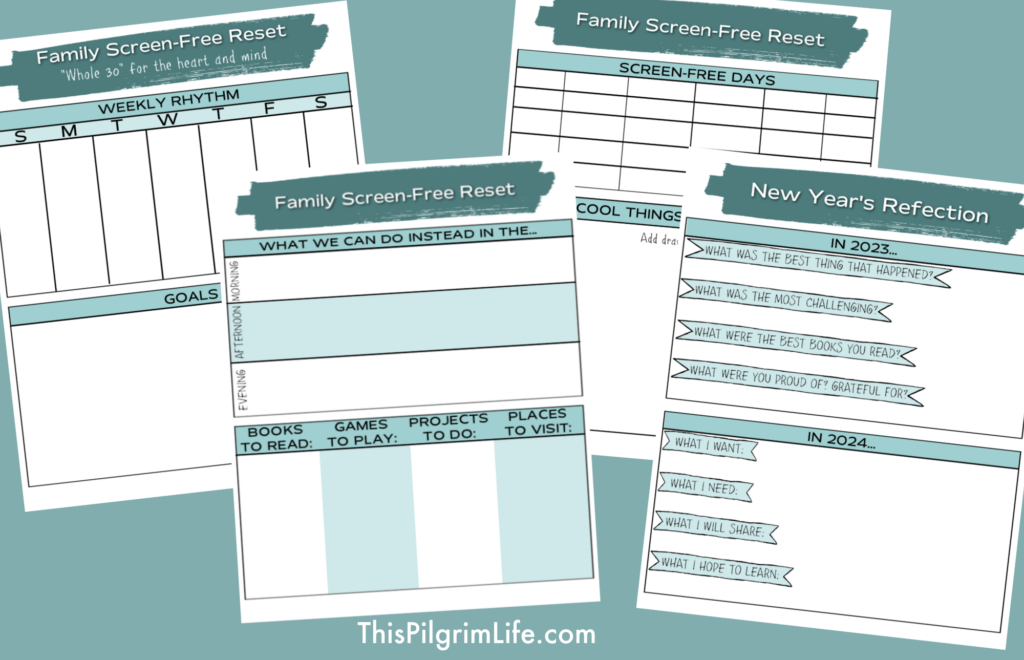 screen free printable resources