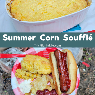 Slightly sweet with hints of caramelized onions and flavorful cheese, this corn soufflé is a perfect side dish for summer cookouts, potlucks, and gatherings. I love the versatility of this recipe, and the use of almost all staple kitchen ingredients-- plus, it's always a hit with kids and adults alike!